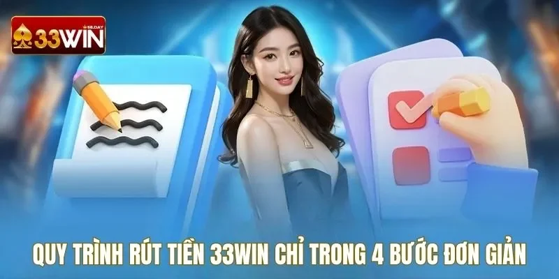 4 bước rút tiền 33WIN siêu nhanh và an toàn