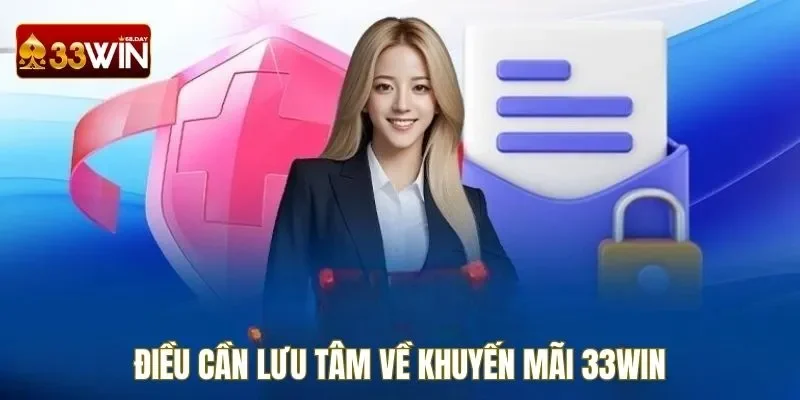 Điều cần lưu tâm về khuyến mãi 33WIN